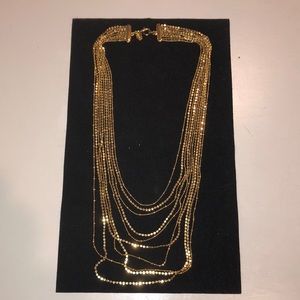 Layered gold necklace